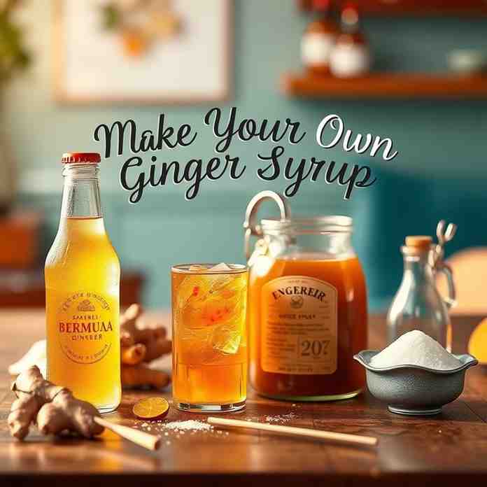 Sparkling Bermuda Ginger Beer - Make Your Own Ginger Syrup